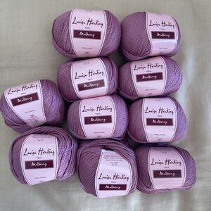 LOUISA HARDING MULBERRY YARN 100% SILK COLOR #06 Lot 679 EACH BALL 50g Pink